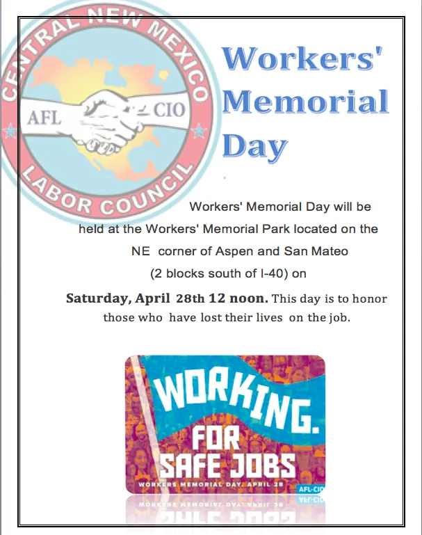 Workers Memorial Day 2018